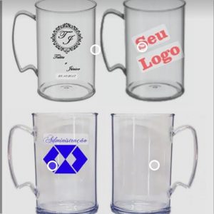 Canecas de Acrílico Personalizadas 400 ml