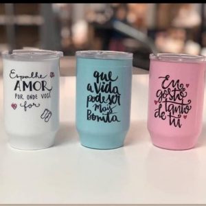 COPO DE POLÍMERO PERSONALIZADO COM TAMPA CRISTAL