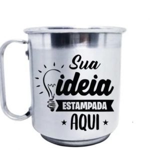 Canecas de alumínio personalizadas 450 ml